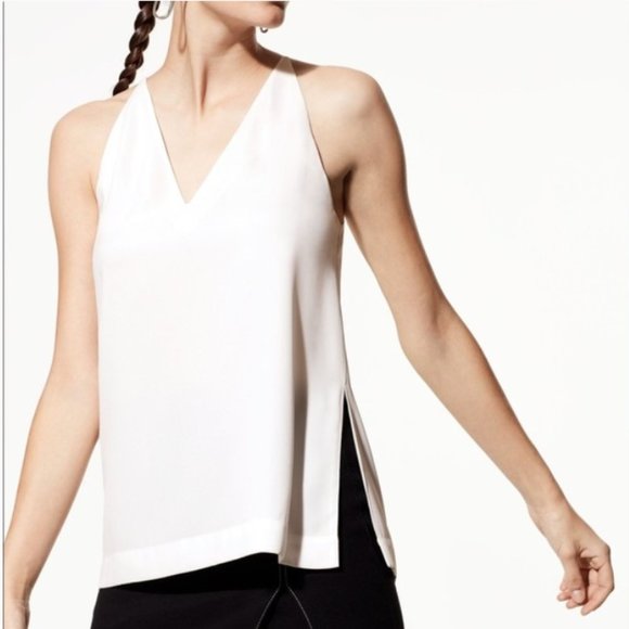 Aritzia Babaton Morris Blouse white tank XXS size - Picture 1 of 11